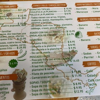 Paseo Universitario - Menu (back) - Latin American Near Me - Miami, Florida Paseo Universitario - Menu (back) - Latin American Near Me - Miami, Florida