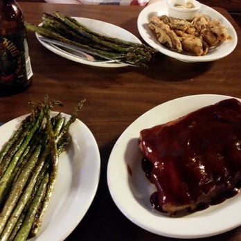 One Eyed Jack's - Half slab of ribs special, breaded portabellas. - American Near Me - Winamac, Indiana One Eyed Jack's - Half slab of ribs special, breaded portabellas. - American Near Me - Winamac, Indiana