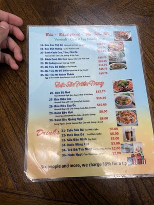 Menu photo 1 Thuy Nguyen Cafe Arlington, TX Menu photo 1 Thuy Nguyen Cafe Arlington, TX