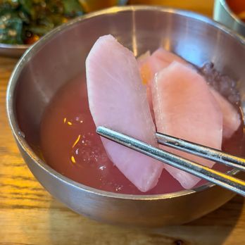 San Ho Won - Dongchimi with Preserved Green Plum - Korean Near Me - San Francisco, California San Ho Won - Dongchimi with Preserved Green Plum - Korean Near Me - San Francisco, California