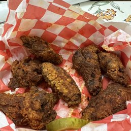 Medium heat wings. Medium heat wings.