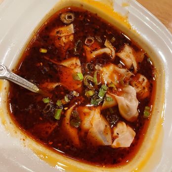 Cubist Circle - A13. Wontons in Chili Oil - Chinese Near Me - Weymouth, Massachusetts