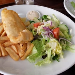 Samson Fish Seafood - Dory Fish Combo. With fresh salad and chips