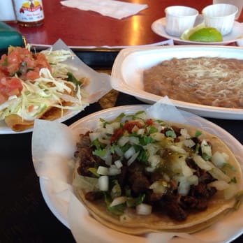 Taco Nazo - Beef&potato tacos, and side of beans - Seafood Near Me - Walnut, California Taco Nazo - Beef&potato tacos, and side of beans - Seafood Near Me - Walnut, California