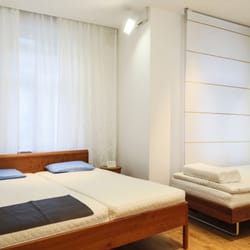 Bios Affair - Bett mit Flächenvorhang