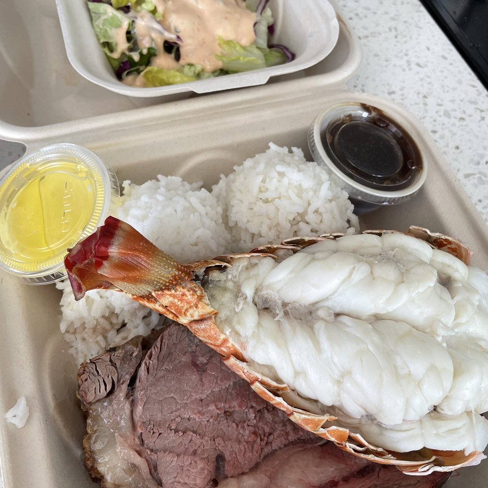 Ray's Café - Prime Rib, lobster tail and salad - American Near Me - Honolulu, Hawaii