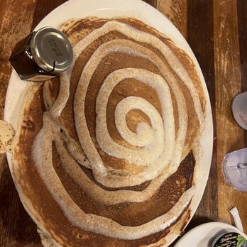 Brother Juniper's - Cinnamon roll pancake (it is out of this world!) - Breakfast & Brunch Near Me - Memphis, Tennessee Brother Juniper's - Cinnamon roll pancake (it is out of this world!) - Breakfast & Brunch Near Me - Memphis, Tennessee