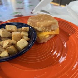 The Flying Biscuit Cafe - Dry biscuit! Where's the egg? Where is the "moon dusting" on these old potatoes?