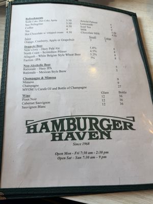 Menu photo 1 Hamburger Haven San Francisco, CA