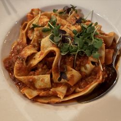 Enzo's Bistro and Bar Rancho Mirage - Pappardelle Bolognese ($24)