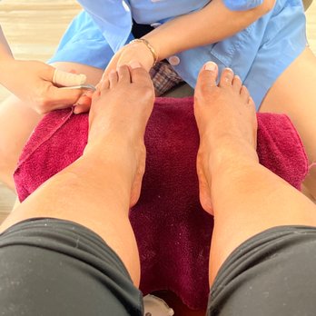 Nail Center - The Deluxe Pedicure was so relaxing. It includes scrub, hot stone massage, towel wrap & paraffin treatment. - Nail Salons Near Me - Germantown, Tennessee Nail Center - The Deluxe Pedicure was so relaxing. It includes scrub, hot stone massage, towel wrap & paraffin treatment. - Nail Salons Near Me - Germantown, Tennessee