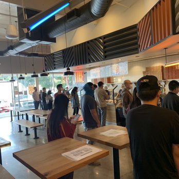 Blaze Pizza - Pi Day 2021  People waiting over an hour for pizza.... - Salad Near Me - Arcadia, California