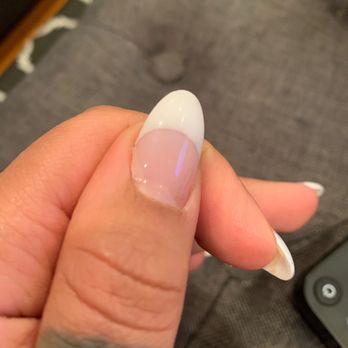 Oasis Nails & Spa Salon - My nail on the edge shows the gel used almost coming off - Nail Salons Near Me - Freeport, New York Oasis Nails & Spa Salon - My nail on the edge shows the gel used almost coming off - Nail Salons Near Me - Freeport, New York