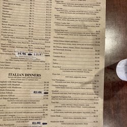 Italian Garden Restaurant - Menu 2/3/2023