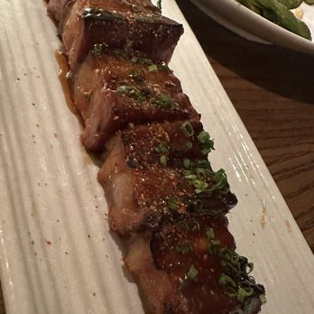 Miru - Smoked Pork Belly Skewer - Japanese Near Me - Chicago, Illinois Miru - Smoked Pork Belly Skewer - Japanese Near Me - Chicago, Illinois