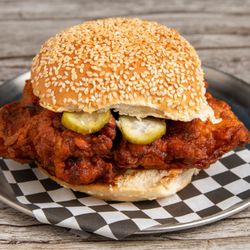 Silver Ball Social Club - Nash (Nashville Hot Glaze) Chicken Sandwich