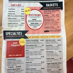 Jay Bird’s Deli & Diner - Menu