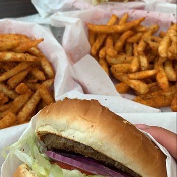 MVP's Grill & Patio - George Foreman I Burger and (2) 1/2 Order Cajun Fries - Sandwiches Near Me - Long Beach, California MVP's Grill & Patio - George Foreman I Burger and (2) 1/2 Order Cajun Fries - Sandwiches Near Me - Long Beach, California