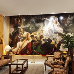 Hotel Bristol - Lobby painted by Hans Makart, who was born in Salzburg "Emperor Nero & the burning of Rome"