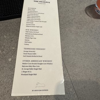 Amex Centurion Lounge - Whiskey bar menu - Lounges Near Me - Atlanta, Georgia Amex Centurion Lounge - Whiskey bar menu - Lounges Near Me - Atlanta, Georgia