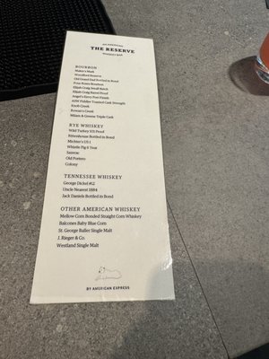 Menu photo 3 Amex Centurion Lounge Atlanta, GA