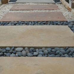 Round Rock Landscape Supplies - Great selections on slabs. Different colors and decorative rocks