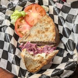Lite Bite Market - New Yorker sandwich. Was hungry and forgot to snap a photo. The pickle was already consumed, but you get to see the interior now.