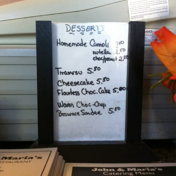 John & Maria's Pizzeria - Da' homemade deserts menyouuuuuu - Pizza Near Me - East Haven, Connecticut John & Maria's Pizzeria - Da' homemade deserts menyouuuuuu - Pizza Near Me - East Haven, Connecticut