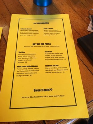 Menu photo 7 Point Street Tavern Saltsburg, PA Menu photo 7 Point Street Tavern Saltsburg, PA