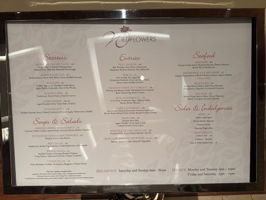 Menu photo 1 Wildflowers Verona, NY