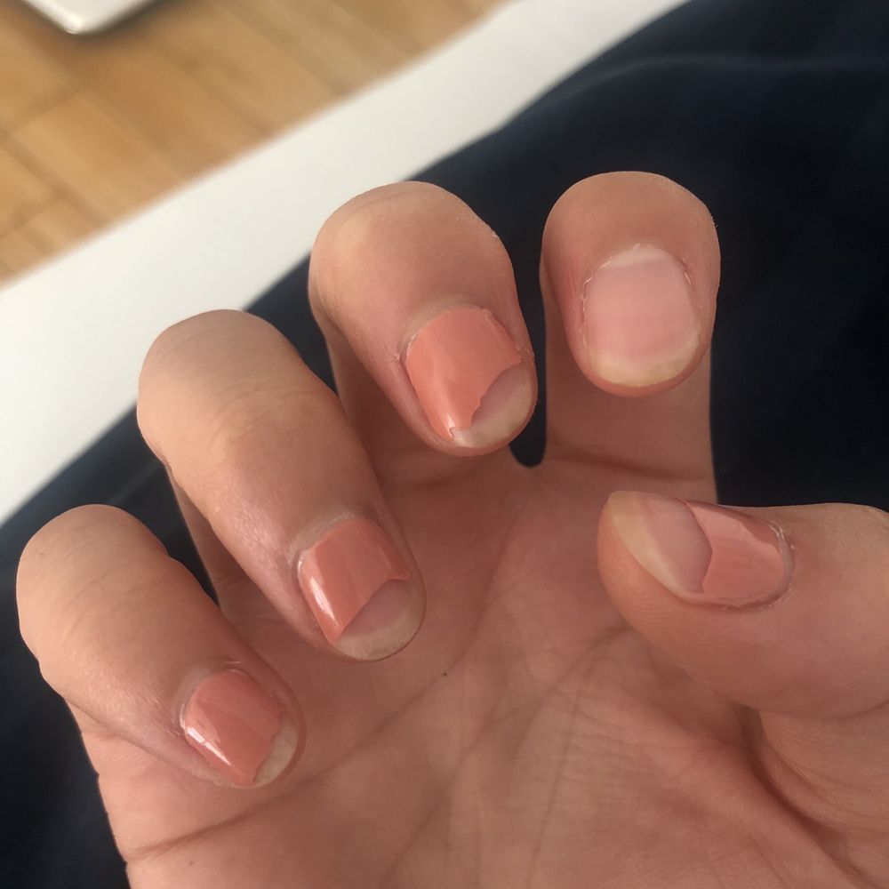 La Petite Nail Shop - On Day 3 - after a shower, one of the nails literally lifted and slipped off. But beautiful while it lasted! - Nail Salons Near Me - San Francisco, California La Petite Nail Shop - On Day 3 - after a shower, one of the nails literally lifted and slipped off. But beautiful while it lasted! - Nail Salons Near Me - San Francisco, California