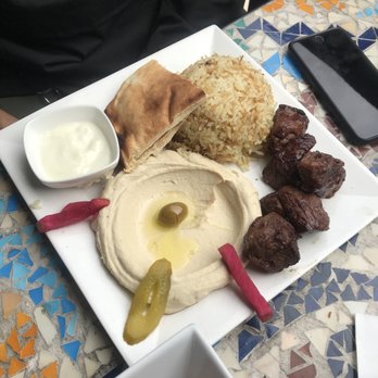 Dvine Mediterranean Experience - Brea - Lamb Kebab Plate with Hummus - Mediterranean Near Me - Brea, California Dvine Mediterranean Experience - Brea - Lamb Kebab Plate with Hummus - Mediterranean Near Me - Brea, California
