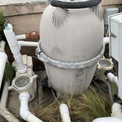 Top Of The Line Pool and Spa - Old, leaking, pool filter