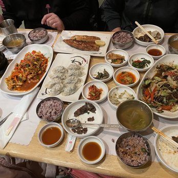 Manna Korean Restaurant - I could decide what to get so we had to try them all! - Korean Near Me - Northbrook, Illinois