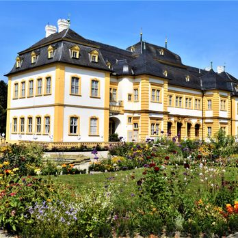 Schloss Veitshöchheim - with summer flowers - Landmarks & Historical Buildings Near Me - Veitshöchheim, BY