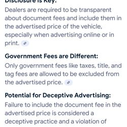 Elite Automotive - Regulation of doc fees.
