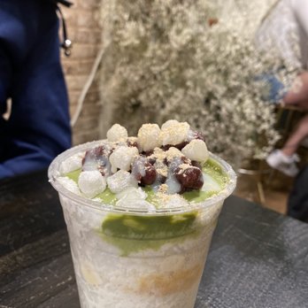 Cafe Atelier - If you love Bingsoo, this is your cafe. Matcha- Red Bean bingsoo is exactly what the summer calls for! - Desserts Near Me - New York, New York
