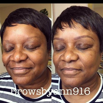 Brows By Ann 916 - My momma before and after - Permanent Makeup Near Me - Fair Oaks, California