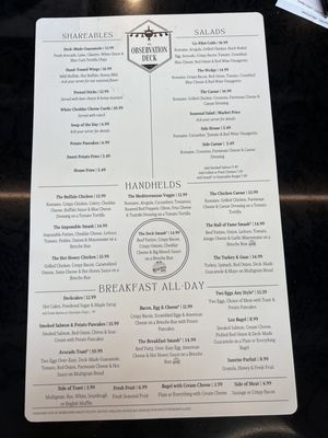 Menu photo 8 The Observation Deck North Canton, OH