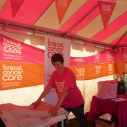 m massage - Volunteering at the Edinburgh Marathon, 2014 - plenty of tired legs to work on!