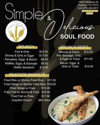 Menu photo 1 Simple and Delicious Soul Food Angleton, TX Menu photo 1 Simple and Delicious Soul Food Angleton, TX
