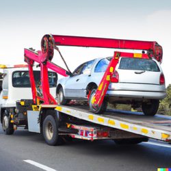 Rocket Man Towing - Rocketman towing  at a job
