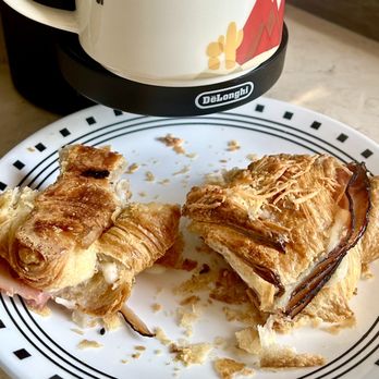Proof Bread - Ham and cheese croissant (already dove into it before taking the picture). It's beyond delicious. Quality ham, creamy cheese, just fantastic - Bakeries Near Me - Mesa, Arizona
