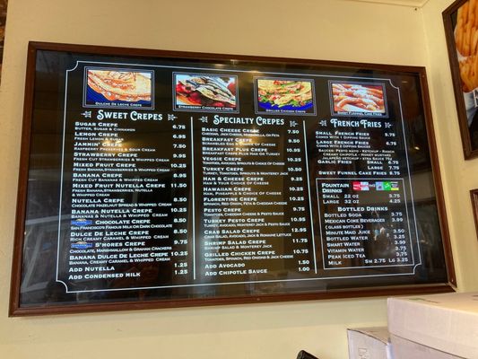 Menu photo 5 Crepe Cafe San Francisco, CA