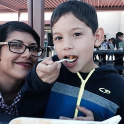 Liberty Elementary School - Lunch time with my favorite guy