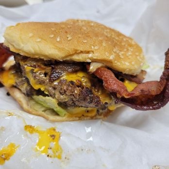 Big D Burgers - One of the best burgers around period!!  Big D burger with bacon. - Burgers Near Me - Napa, California