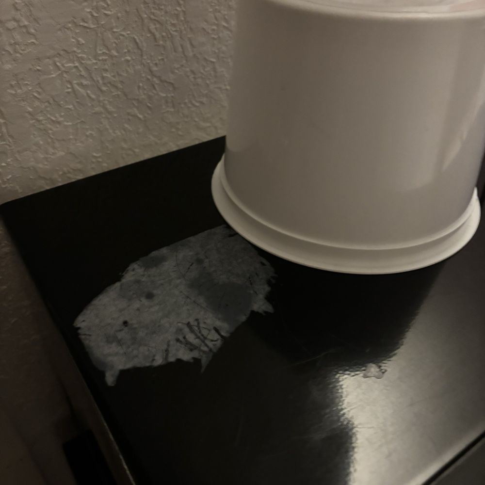Motel 6 - random stain on the microwave from previous guests - Hotels Near Me - Allentown, Pennsylvania