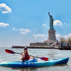 Urban Paddle - We are now paddling next to the Statue of Liberty!
