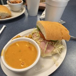 1/2 sandwich and chicken tortilla soup best