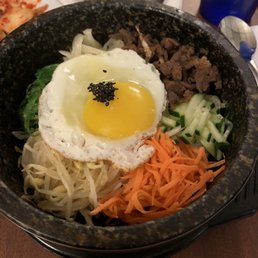 Hot stone bibimbap Hot stone bibimbap
